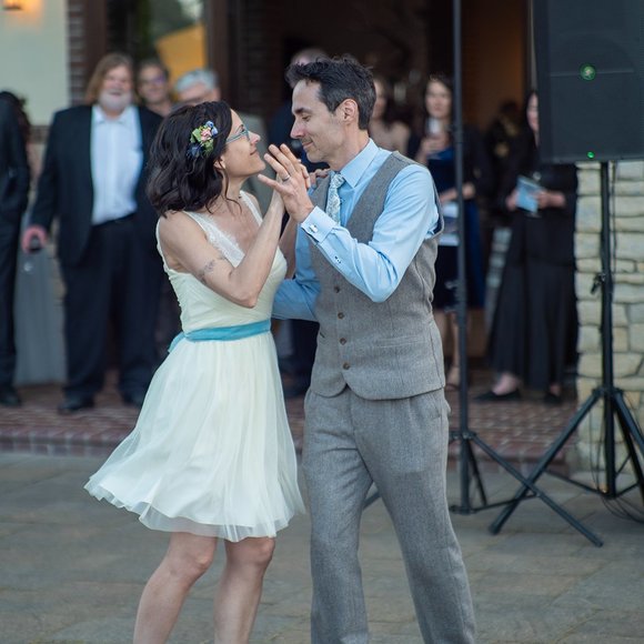 white BHLDN + HITHERTO Fleur Tulle Dress perfect for elopement or rehearsal! - Picture 5 of 11